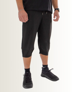 Quwa Men’s 3/4 Active Shorts – Black